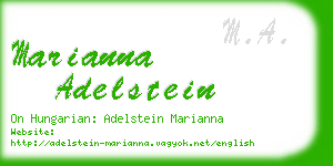 marianna adelstein business card